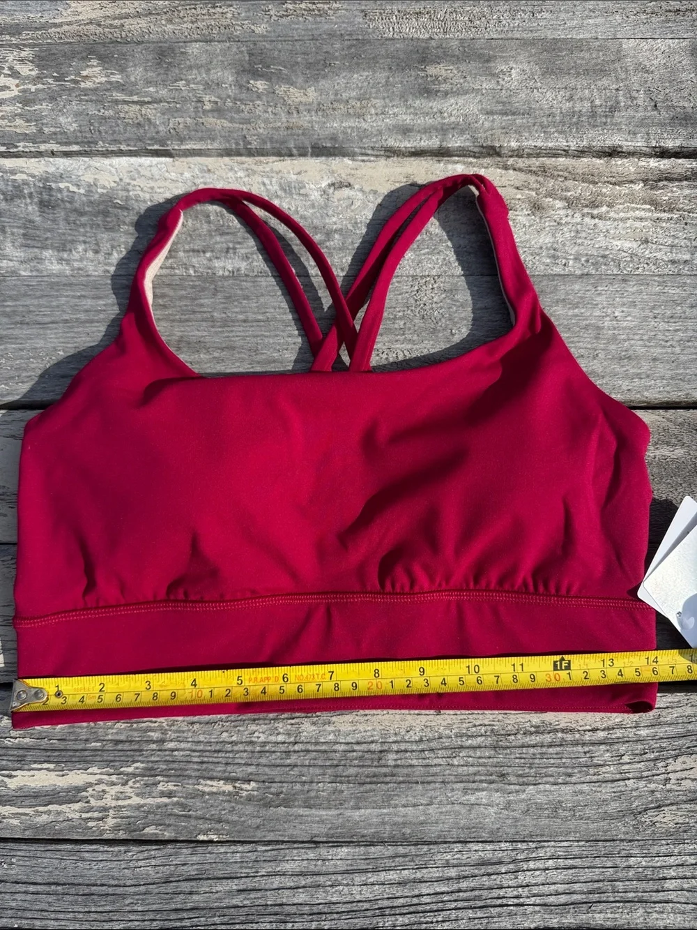 Lululemon Energy Longline‎ Bra Berry Rumble Size 10 NWT Medium Support B–D Cups